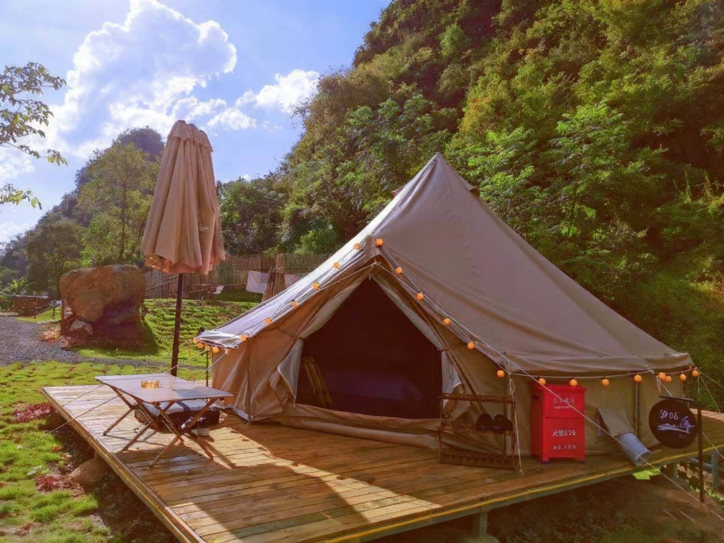 构房屋沙漠钟形特色帐篷定制品质可靠服务贴心pg模拟器沙漠营地帐篷优选佛山好来居金属结(图3)